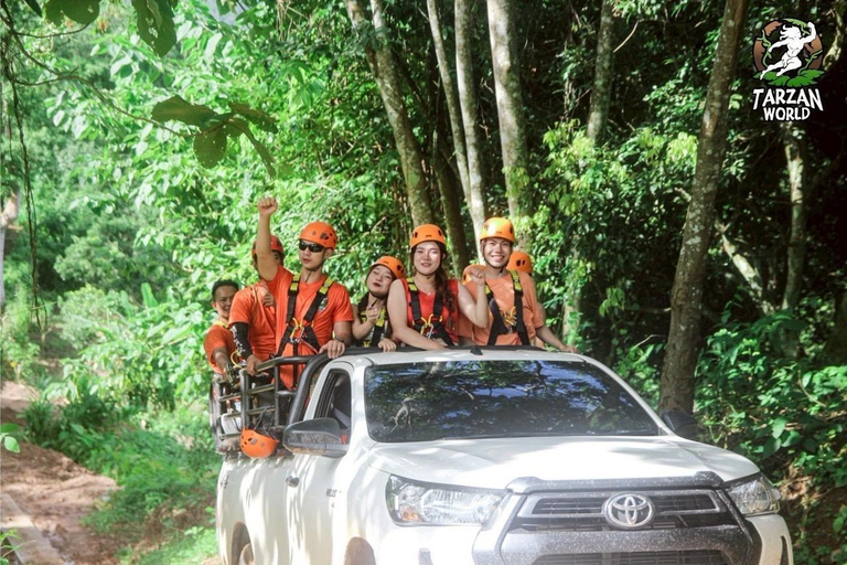 Chiang Mai: Jungle Zipline and White Water Rafting Tour