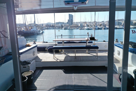 Malta: Catamaran La Zingara private day charters renting