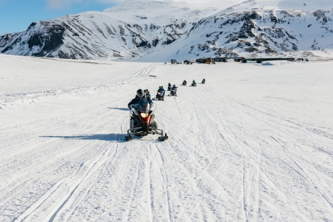 Z Reykjaviku: Golden Circle i Glacier Snowmobiling