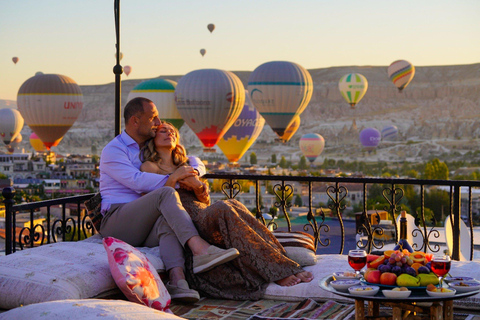 Cappadocia: Terrace Photo Spot With Balloon Flight View Basic Photography