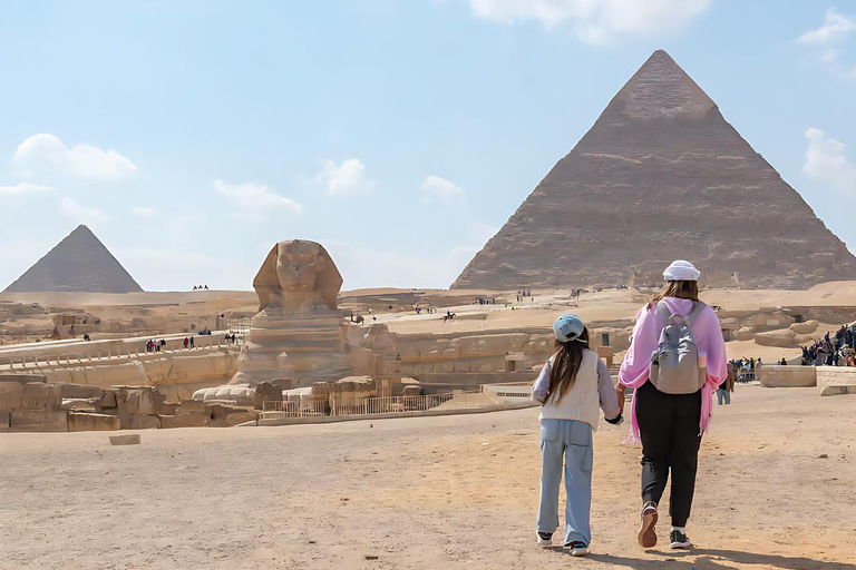 Hurghada: Full-Day Trip to Cairo by Plane Option 3 - Giza Pyramids Tour with Optional Museum Visit
