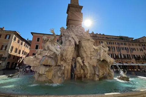 Visita guiada na cidade e a pé à Fonte de Trevi