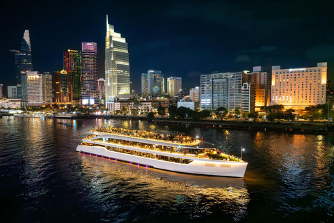 Romantic Dinner On Cruise On Saigon River With Fireworks Buffet Lunch Without Pick-Up