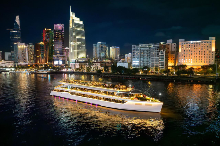 Romantic Dinner On Cruise On Saigon River With Fireworks Buffet Lunch Without Pick-Up
