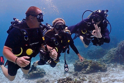 phi phi: probeer duiken vanaf het strand voor beginners