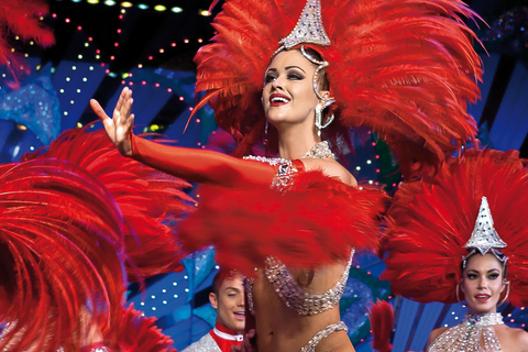 París: ticket para un cabaret del Moulin Rouge con champán