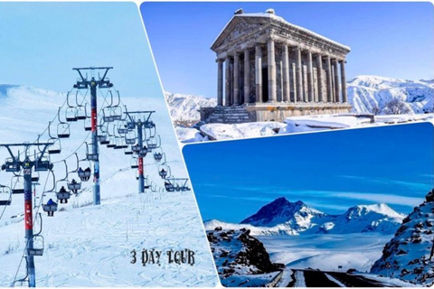 Tour privado de invierno de 3 días en Armenia desde Ereván