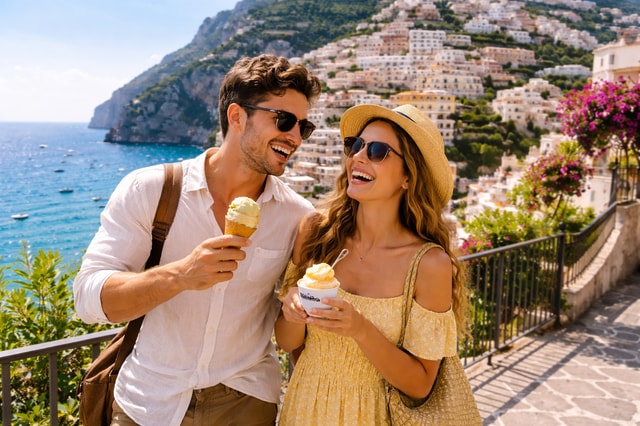 From Naples: Positano by minibus – Small Group, Scenic Stops, Free Time