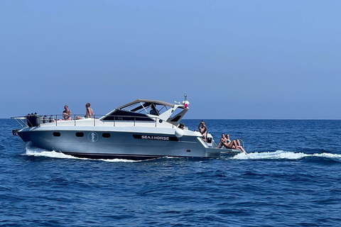 Croisière au coucher du soleil à Positano avec restaurant inclus