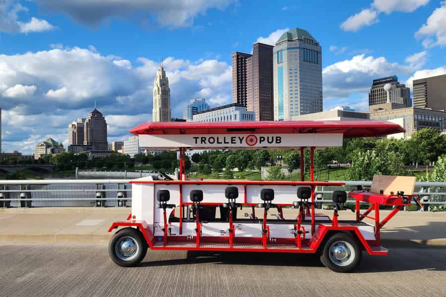Entdecke Columbus mit dem Trolley Pub. Foto: GetYourGuide