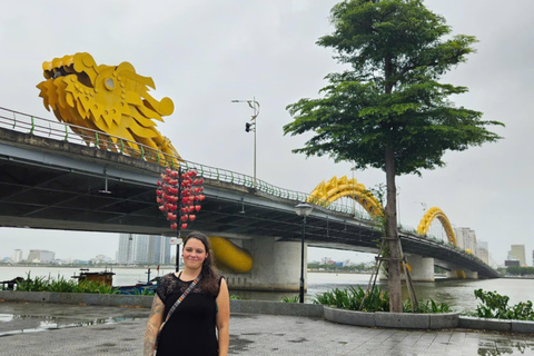 Montanha de mármore de Da Nang, ponte do dragão, passeio de mota pela praia