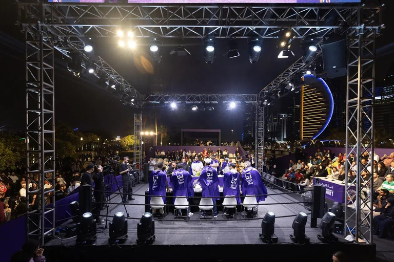 Doha: Fireworks Drone Show at International Food Festival