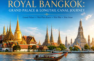 Königliches Bangkok: Großer Palast & Kanalfahrt mit einem Langheckboot