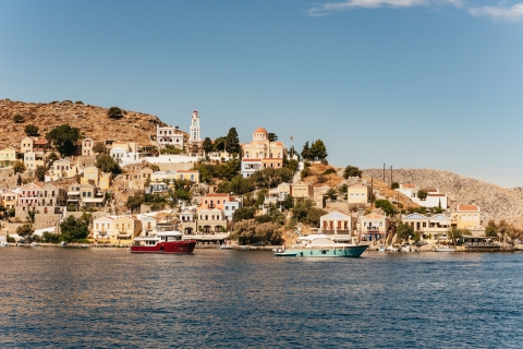 Ab Rhodos: Ganztägige Bootstour zur Insel SymiTour mit Treffpunkt in Mandraki
