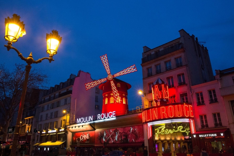 Parijs: champagne bij Moulin Rouge en rondvaart over SeineShow, halve fles champagne, rondvaart over de rivier