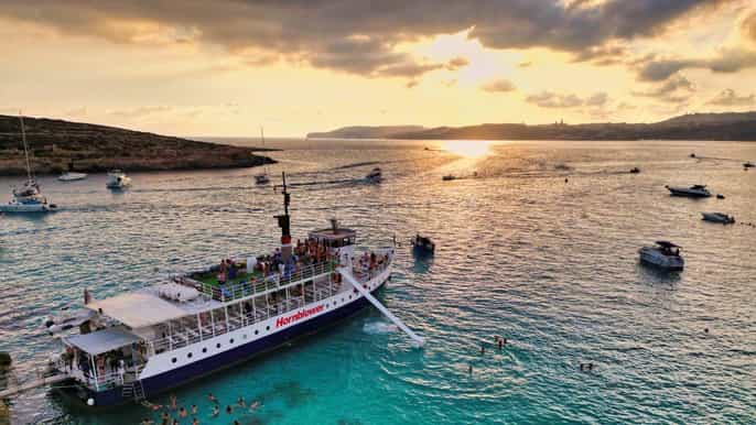 Laguna Blu: crociera al tramonto | Nuoto, snorkeling e scivolo