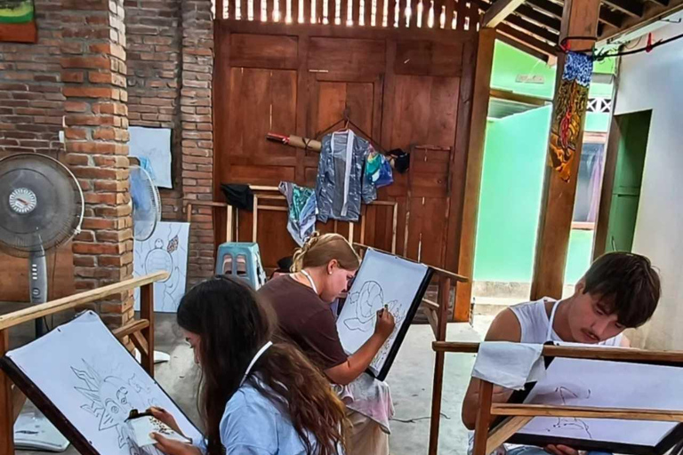 Yogyakarta: Javanese Village Tour with Batik & Cooking Class Java Village Tour with Batik & Cooking Class without Ticket