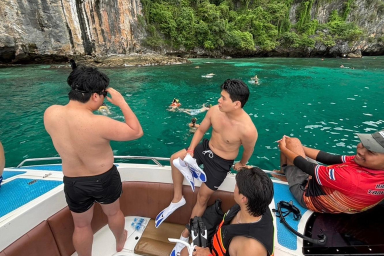 Aonang: escursione di un giorno alle Phi Phi Island in motoscafo con pranzo