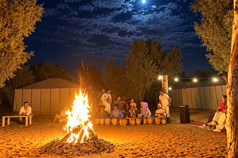 From Fes: 3-Day Merzouga Desert Tour to Marrakech Standard Desert Camp Experience (Shared Facilities)