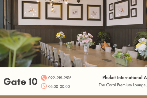 Phuket Airport (HKT):VIP service with Premium Lounge VIP Departure International with First Class Lounge