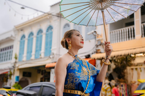 Phuket: Thai Costume Rental & Photoshoot in Phuket Old Town Thai Costume Rental with 1-Hour Photoshoot