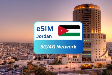 Jordanien Premium eSIM Datentarif für Reisende10GB/30 Tage