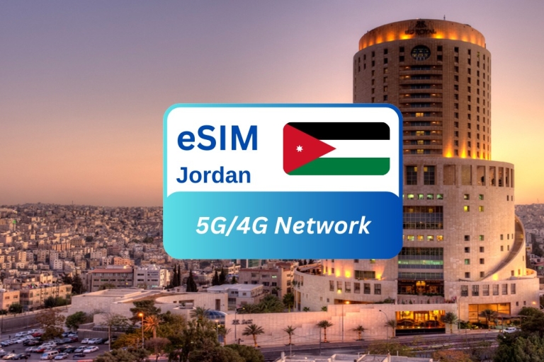 Plan de données eSIM Jordan Premium pour les voyageurs5GB/30 jours