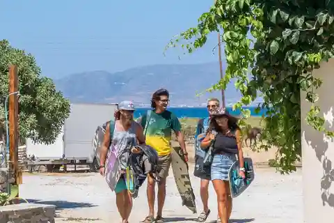 Naxos : Cours de kitesurf par Amouditis Kite Center