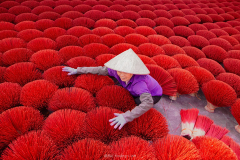 Hanoi: Incense Village, Hat or Lacquer Village "SMALL GROUP" PRIVATE: 4 Villages: INCENSE + HAT + LACQUER + VOTIVE PAPER