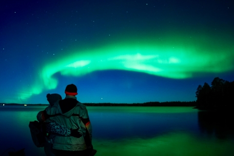 Rovaniemi: wycieczka do zorzy polarnej z gwarantowanymi obserwacjami