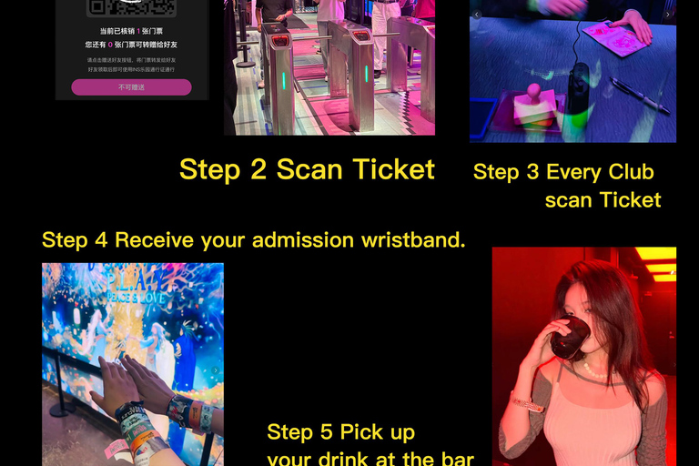 Shanghai INS - All Ticket & Drink Package for 9 clubs