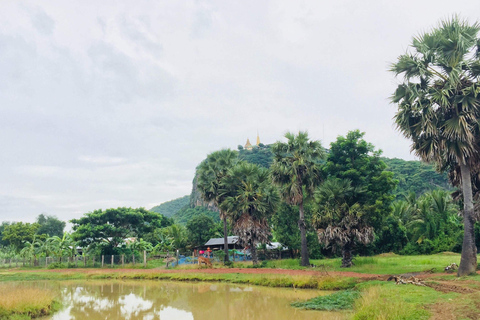 Hele dag: Originele bamboetrein, Wat Banan, Phnom Sampov