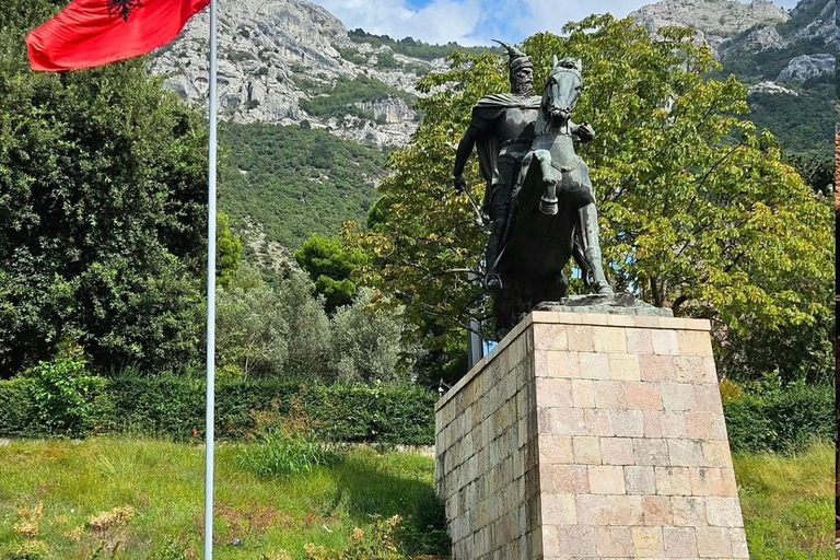 From Durres,Golem,Qerret: Kruja Castle, Bazaar, guided tour