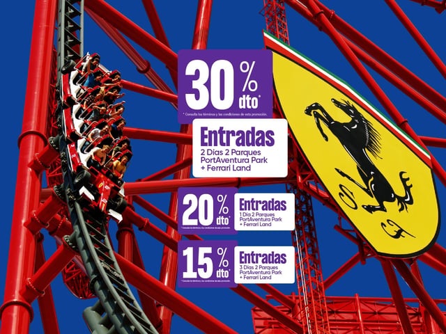 Salou: PortAventura și Ferrari Land Bilet de 1, 2 sau 3 zile