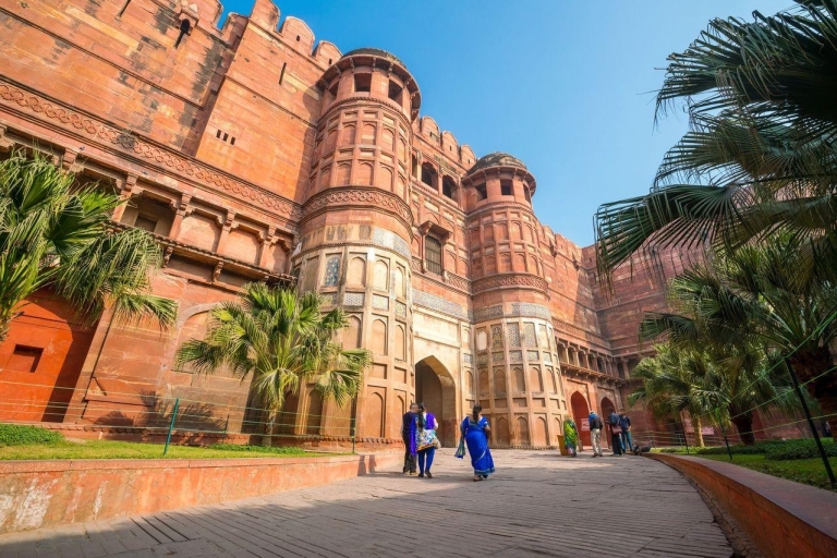 Au départ de Delhi : excursion d'une journée en voiture au Taj Mahal et au fort d'AgraCircuit tout compris