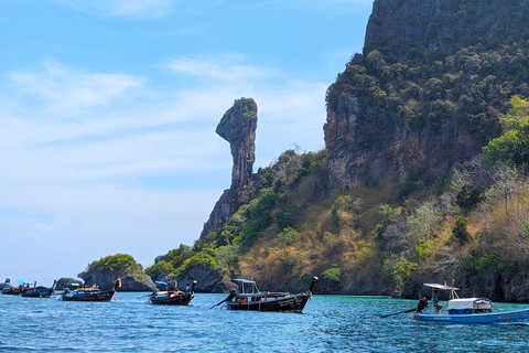 From Railay: Island Hopping Tour by Private Longtail Boat Option 2: Private Tour 4 Islands