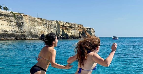 From San Foca: 2.5-Hour Shared Boat Tour