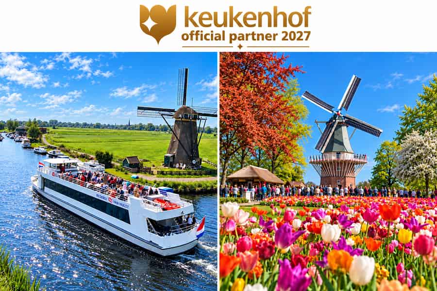Amsterdam: Keukenhof-Tour + Windmühlen-Bootsfahrt mit flexibler Rückfahrt. Foto: GetYourGuide