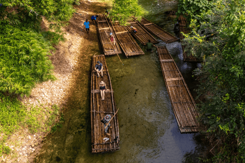 Khao Lak: Elephant Camp, Bamboo Rafting, and Waterfall Tour