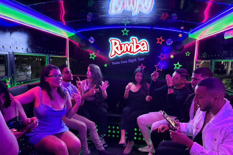 Punta Cana: Party Bus Night Tour with Drinks & Stops