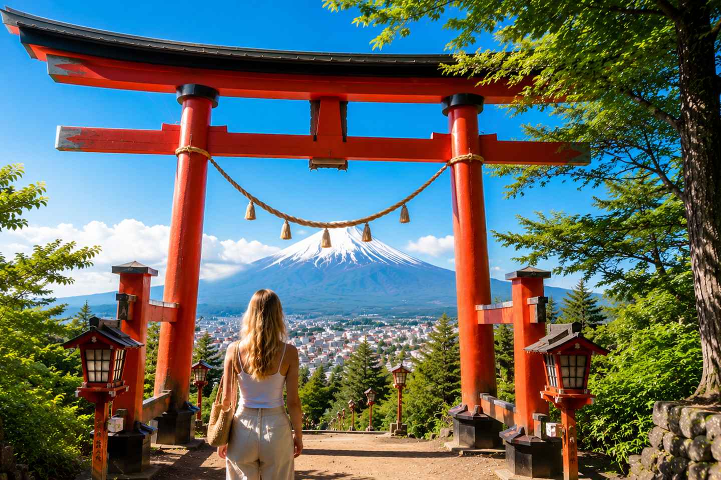 Mt Fuji Top 6 Spots Day Tour:Arakurayama Park,OshinoHakkai