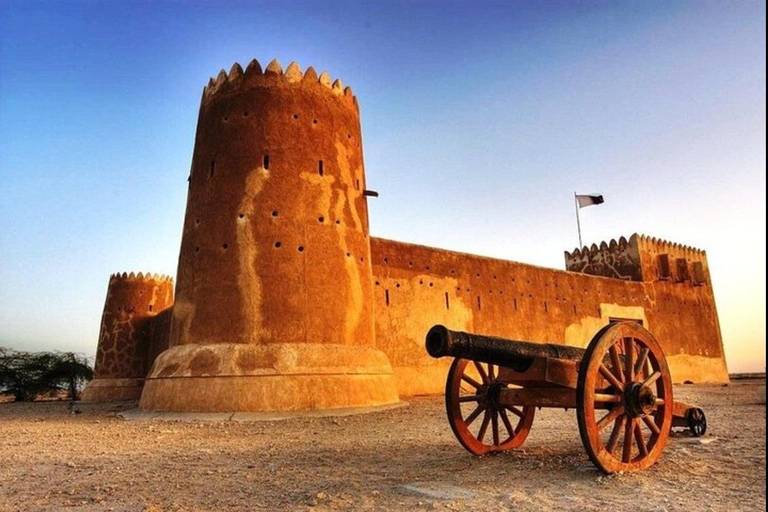 Qatar:Excursión al Norte, Isla Púrpura, Fuerte de Zubara, Pueblo de Jumail