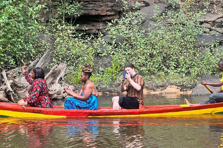 From Accra: Shai Hills Safari, Waterfall, and Boat Tour