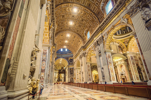 Roma: Museos Vaticanos, Capilla Sixtina y BasílicaTour guiado en español