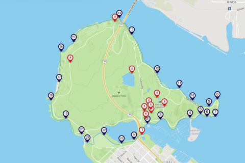 Vancouver: recorrido de audio por teléfono inteligente Stanley Park