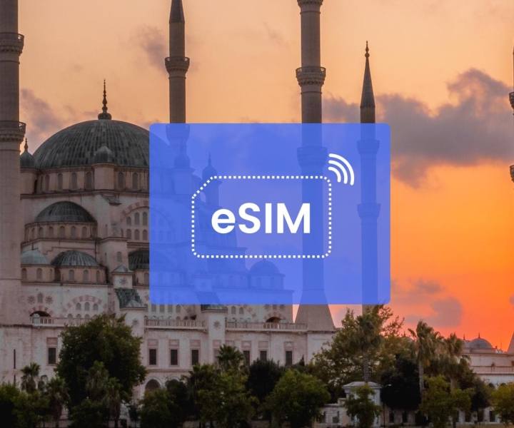 Adana: Turquia (Turkiye)/Europa eSIM Roaming Plano de dados móveis
