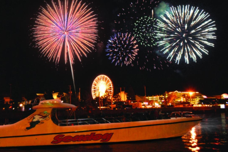 Chicago: cruzeiro de fogos de artifício da lancha Seadog no lago Michigan