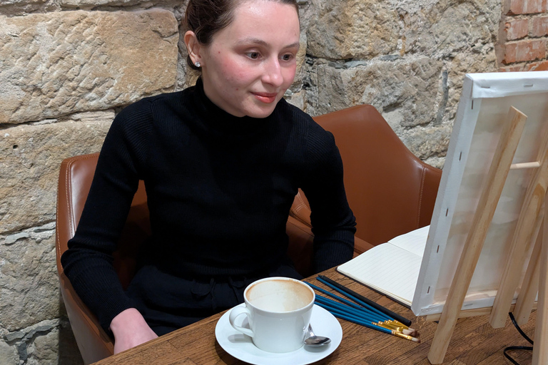 Dresden: Painting experience in the cozy ambience of Café Europa Cafe Europa: art workshop