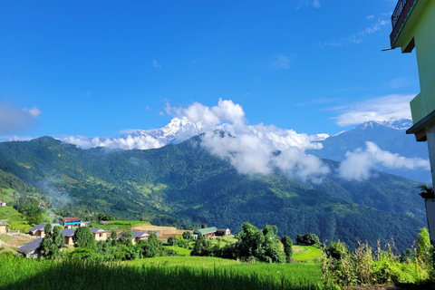 Pokhara: dagwandeling naar het Australische kamp en het dorp Dhampus