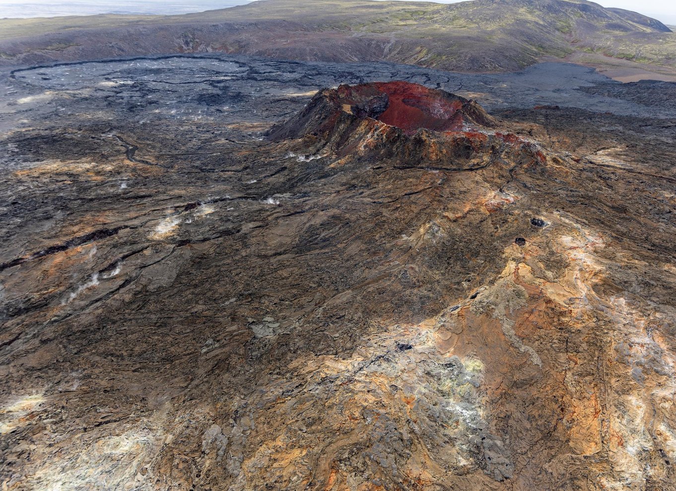 Fra Reykjavik: Helikoptertur i det nye vulkanske område
